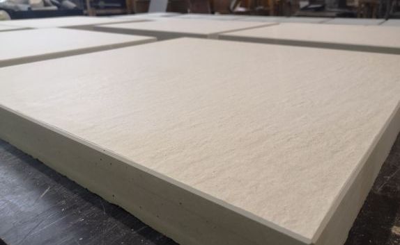 Instead of cold covering: concrete